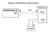 Stabilizátor napětí pro topení - zapojení